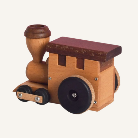 Woodylands Wind-up Toy Cars - Train Music Box - Memory tune - Woodylands Vehicles